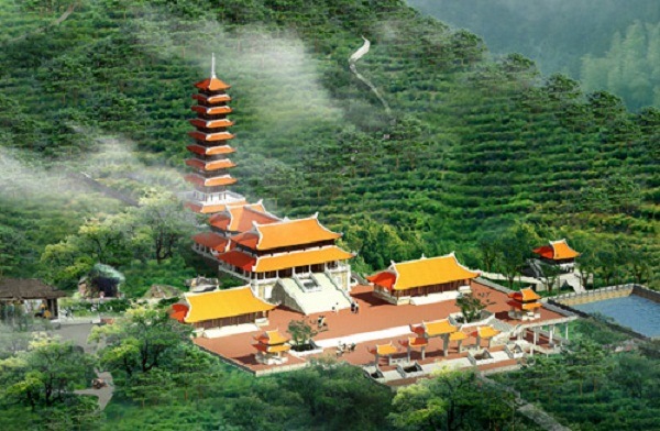 Khuôn viên chùa Đại Tuệ