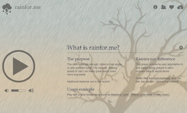 Rain for me